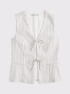 Abercrombie & fitch tie up vest